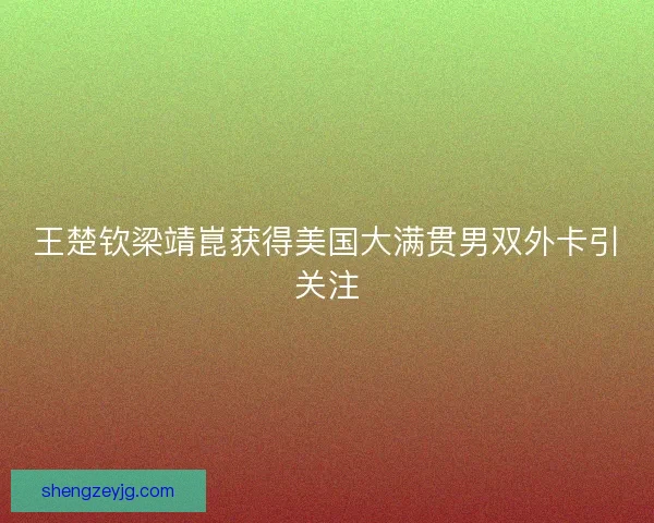 王楚钦梁靖崑获得美国大满贯男双外卡引关注